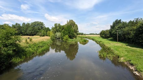 Bode und Boderadweg zwischen Etgersleben und Egeln-Nord