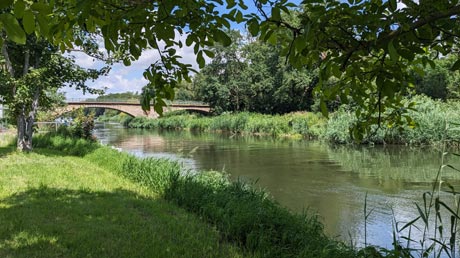 Nienburg Bode mit Brcke