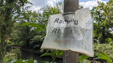 Umleitungsbeschilderung Neugattersleben