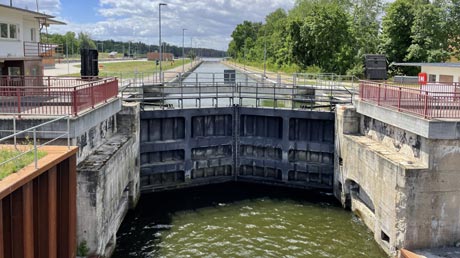 Kanal Schleuse Zerben